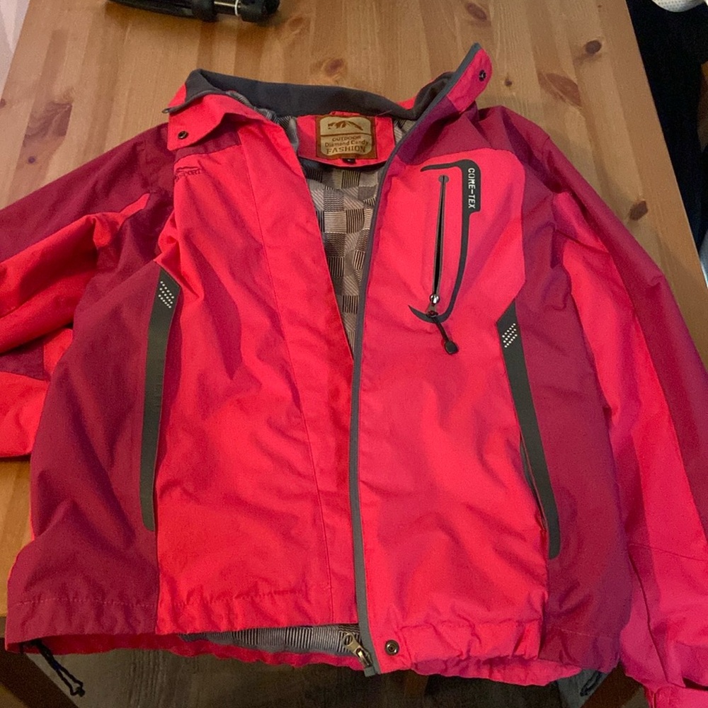 Pink hiking jacket